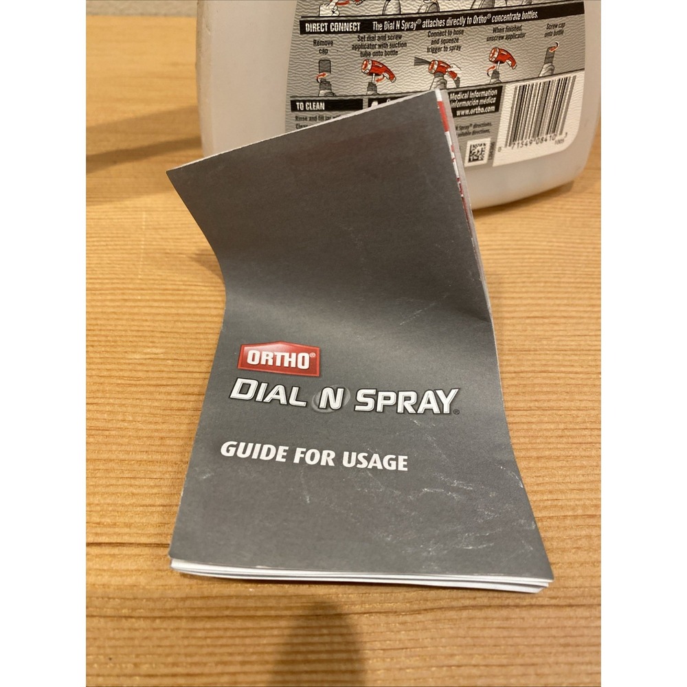 Ortho Dial N' Spray Hose Adjustable End Sprayer 2013 Clean On Inside - Picture 8 of 10